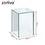 Zortiva Spiegel-lantaarn met 3D LED-effect 10 x 10 x 15 cm zwart