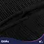 Glimz Winterbalaclava dames 3-in-1 met wol en trekkoord zwart