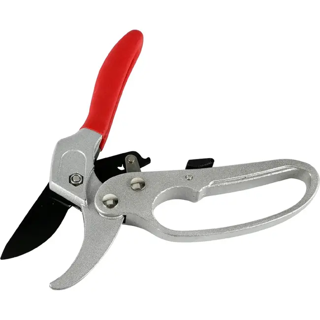 Benson Snoeischaar - 3-traps mechanisme - 20 cm - SK5 koolstofstaal - Tefloncoating - Antislip handvatten