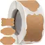 Ruhhy Zelfklevende etiketten 3 x 5 cm - 300 stuks in 3 vormen voor potjes, cadeaus en enveloppen