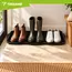 Trizand Schoenmat 76 x 38 cm zwart met 3 cm hoge rand voor schoenen, modder, sneeuw, water en vuil
