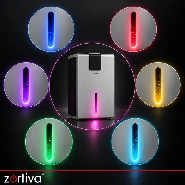Zortiva Luchtontvochtiger 1000 ml/24 uur met 2,2 l reservoir, hygrostaat en afstandsbediening