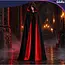 Glimz Dubbelzijdige cape 175 cm zwart-rood voor Halloween, Dracula, vampierkostuum en themafeest