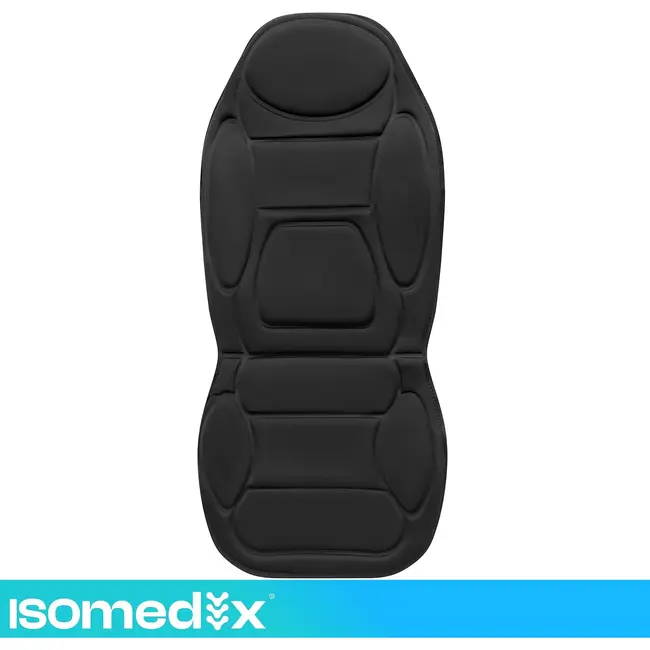 Isomedix Massagemat met verwarming voor stoel - 6 motoren, 5 programma's, 3 standen en 60 min timer