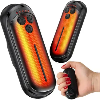 Trizand Elektrische handverwarmer set van 2 met 3000 mAh accu, 5 warmtestanden en USB-C opladen