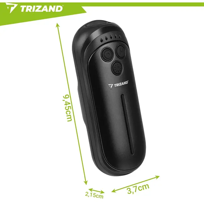 Trizand Elektrische handverwarmer set van 2 met 3000 mAh accu, 5 warmtestanden en USB-C opladen