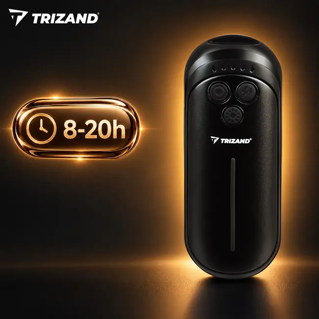 Trizand Elektrische handverwarmer set van 2 met 3000 mAh accu, 5 warmtestanden en USB-C opladen