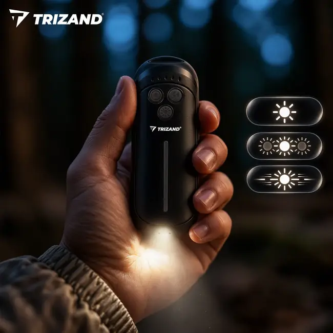 Trizand Elektrische handverwarmer set van 2 met 3000 mAh accu, 5 warmtestanden en USB-C opladen