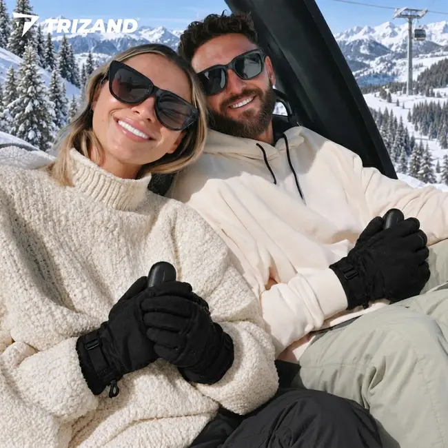 Trizand Elektrische handverwarmer set van 2 met 3000 mAh accu, 5 warmtestanden en USB-C opladen