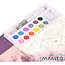 Maaleo Waterkleurboek eenhoorn met 24 vellen, 12 aquarelkleuren en waterpenseel voor kinderen