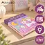 Maaleo Waterkleurboek eenhoorn met 24 vellen, 12 aquarelkleuren en waterpenseel voor kinderen