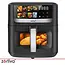 Zortiva Airfryer 8 liter met 8 programma's, 1800 W, LED-touchpaneel, kijkvenster en 80-200 °C