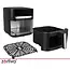 Zortiva Airfryer 8 liter met 8 programma's, 1800 W, LED-touchpaneel, kijkvenster en 80-200 °C
