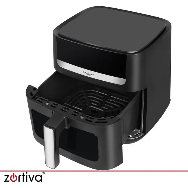 Zortiva Airfryer 8 liter met 8 programma's, 1800 W, LED-touchpaneel, kijkvenster en 80-200 °C