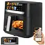 Zortiva Airfryer 8 liter met 8 programma's, 1800 W, LED-touchpaneel, kijkvenster en 80-200 °C
