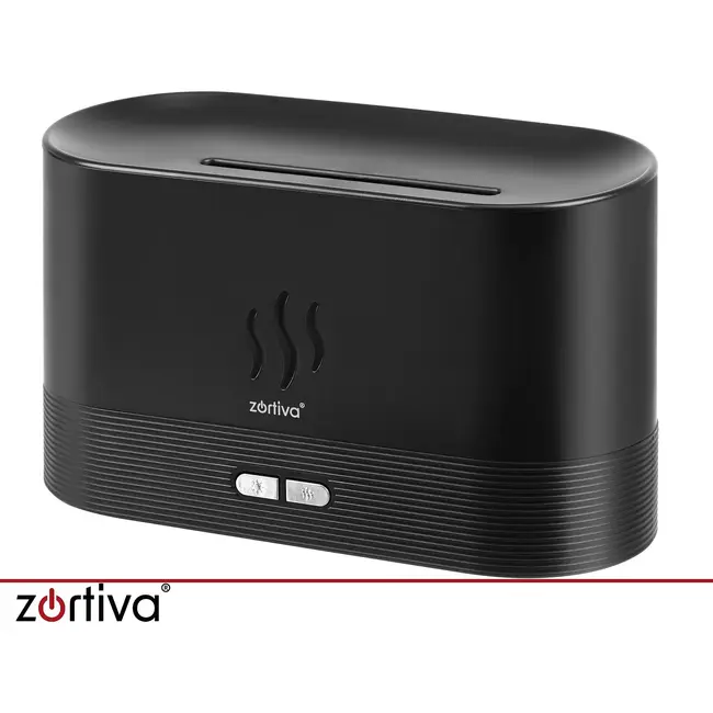 Zortiva Geurverspreider luchtbevochtiger 180 ml met RGB-vlameffect