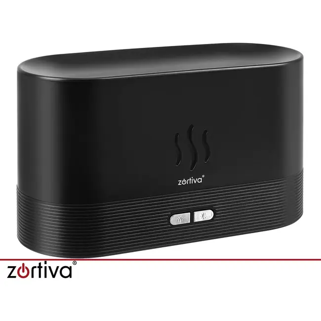 Zortiva Geurverspreider luchtbevochtiger 180 ml met RGB-vlameffect