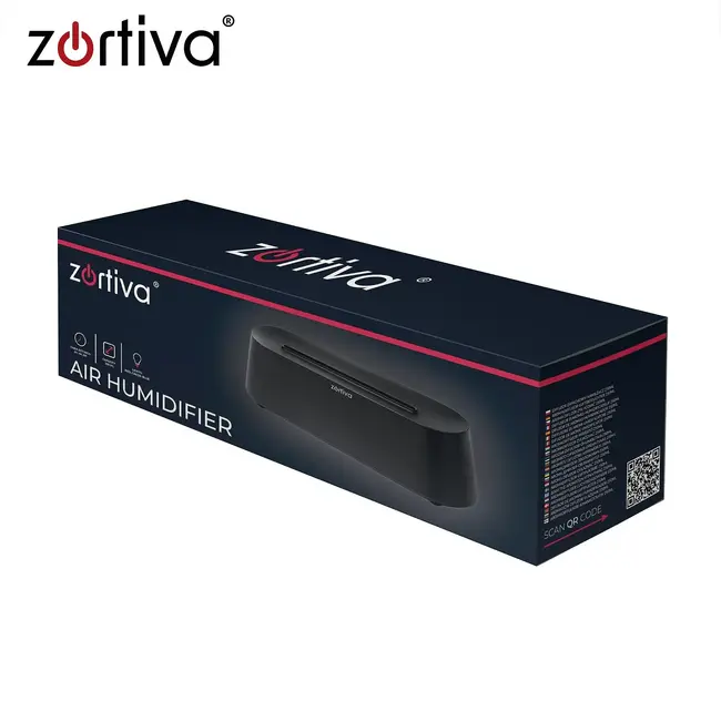 Zortiva Geurverspreider luchtbevochtiger 250 ml met timer, afstandsbediening en LED-vlameffect