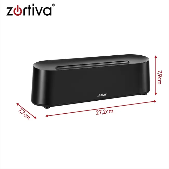 Zortiva Geurverspreider luchtbevochtiger 250 ml met timer, afstandsbediening en LED-vlameffect
