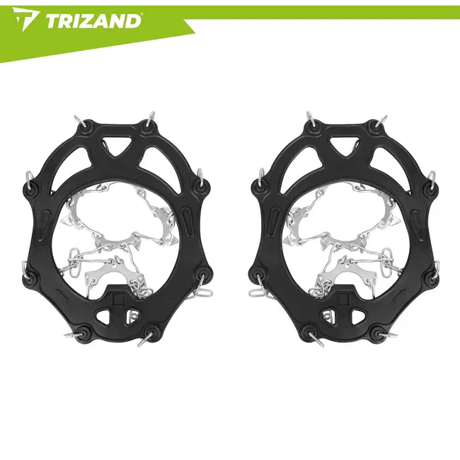 Trizand Schoenspikes XL 44-47 met 20 spikes van 9 mm voor sneeuw, ijs en winterse wandelingen