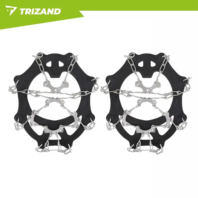 Trizand Schoenspikes L 41-44 met 20 spikes van 9 mm voor sneeuw, ijs en gladde winterondergrond