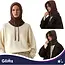 Glimz Wintercapuchon bruin 3-in-1 met 30% wol, nekwarmer en verstelbare koorden voor dames in winter
