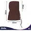 Glimz Wintercapuchon bruin 3-in-1 met 30% wol, nekwarmer en verstelbare koorden voor dames in winter