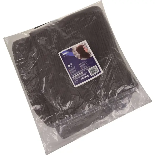 Glimz Wintercapuchon bruin 3-in-1 met 30% wol, nekwarmer en verstelbare koorden voor dames in winter