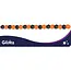 Glimz Halloween slinger pompoen 3 m met grote decoraties van 17 x 17,5 cm voor muur en raam