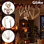 Glimz Vleermuisskelet 30 cm hangdecoratie voor Halloween in botkleur