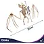 Glimz Vleermuisskelet 30 cm hangdecoratie voor Halloween in botkleur