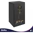 Glimz Roos in glas 22 cm met 2 rode rozen, 20 warme LED-lampjes en elegante zwarte geschenkdoos
