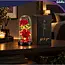 Glimz Roos in glas 22 cm met 2 rode rozen, 20 warme LED-lampjes en elegante zwarte geschenkdoos