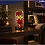 Glimz Roos in glas 22 cm met 2 rode rozen, 20 warme LED-lampjes en elegante zwarte geschenkdoos