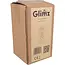 Glimz Roos in glas 22 cm met 2 rode rozen, 20 warme LED-lampjes en elegante zwarte geschenkdoos