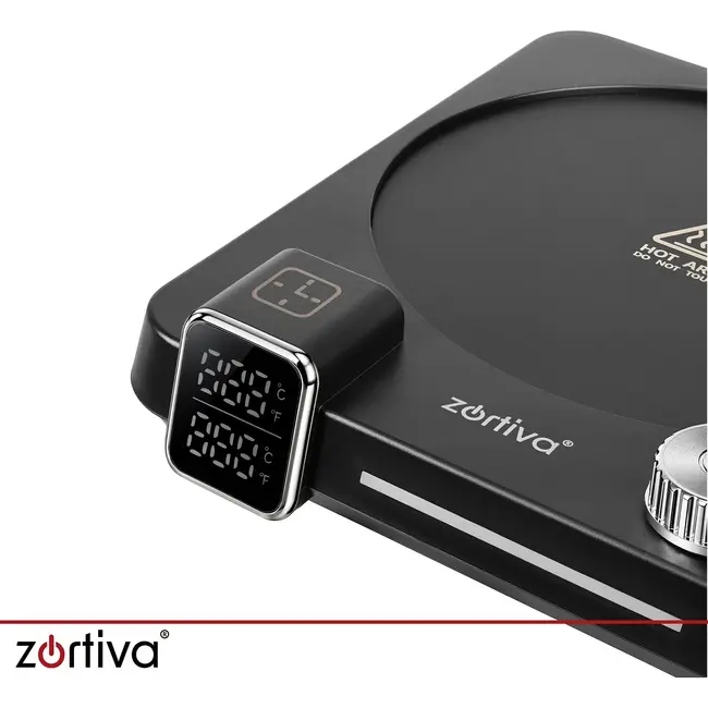 Zortiva Elektrische kopjesverwarmer 40 W met 9 temperatuurstanden, timer en dubbel digitaal display
