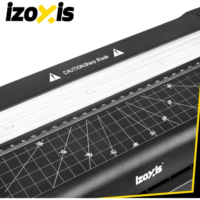 Izoxis A3-lamineermachine 430 W met snijmes, hoekrondmaker, warm en koud lamineren en 110 vellen folie