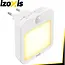 Izoxis LED-nachtlampje met bewegings- en schemersensor - 2 stuks met instelbare helderheid voor binnen