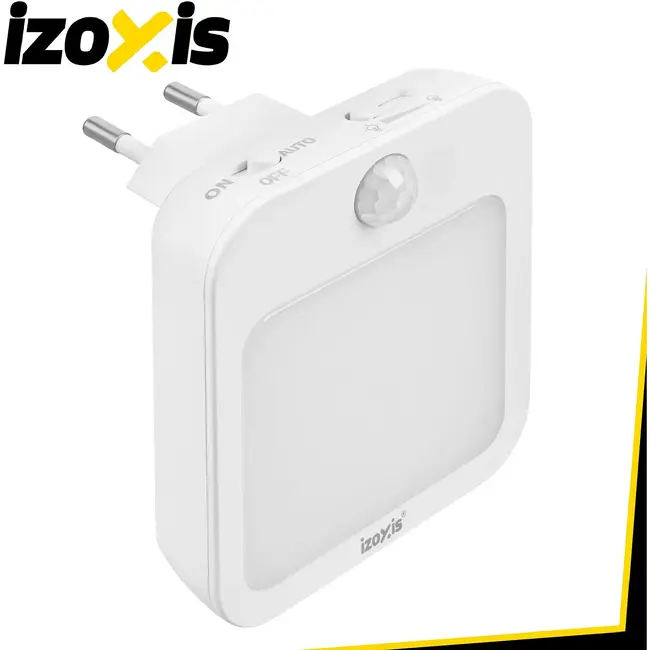 Izoxis LED-nachtlampje met bewegings- en schemersensor - 2 stuks met instelbare helderheid voor binnen