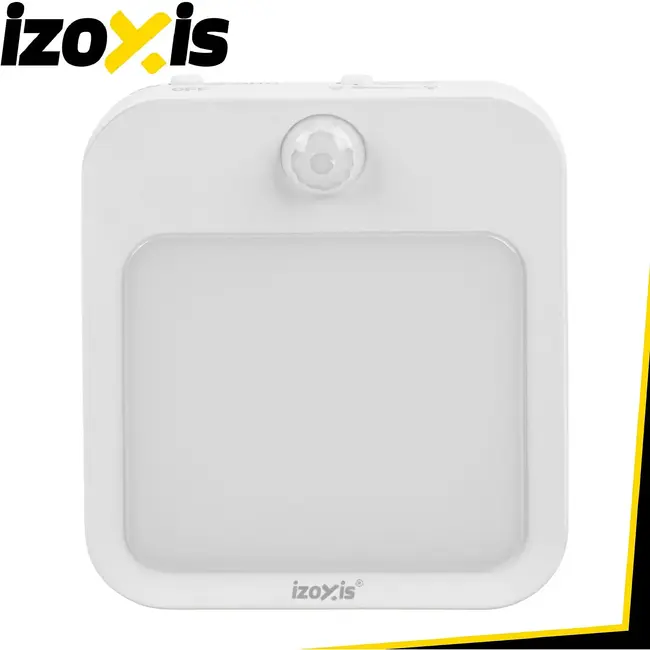 Izoxis LED-nachtlampje met bewegings- en schemersensor - 2 stuks met instelbare helderheid voor binnen