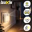 Izoxis LED-nachtlampje met bewegings- en schemersensor - 2 stuks met instelbare helderheid voor binnen