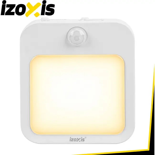 Izoxis LED-nachtlampje met bewegings- en schemersensor - 2 stuks met instelbare helderheid voor binnen