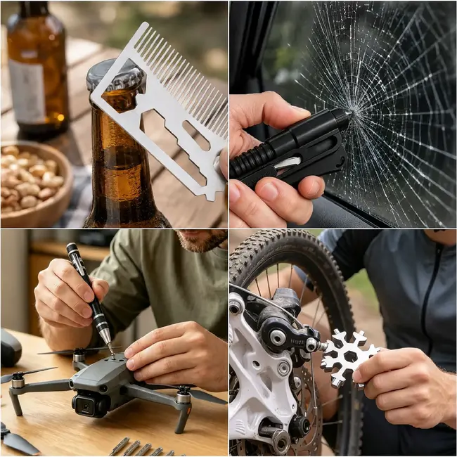 Kruzzel Adventskalender voor mannen met 24 cadeaus, gadgets, spelletjes en kerstaccessoires