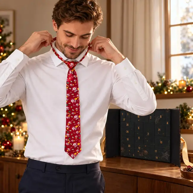 Kruzzel Adventskalender voor mannen met 24 cadeaus, gadgets, spelletjes en kerstaccessoires