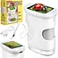 Kruzzel Digitale zakmicroscoop 1000x wit met 2 MP camera, 2 inch IPS-scherm, 8 LED-lampjes en USB-C
