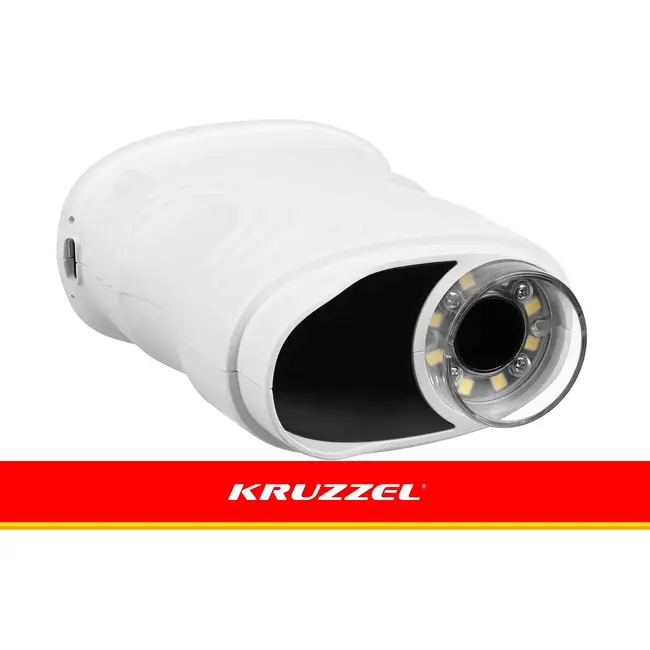 Kruzzel Digitale zakmicroscoop 1000x wit met 2 MP camera, 2 inch IPS-scherm, 8 LED-lampjes en USB-C