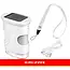 Kruzzel Digitale zakmicroscoop 1000x wit met 2 MP camera, 2 inch IPS-scherm, 8 LED-lampjes en USB-C