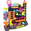 Kruzzel Kogelbaan puzzel 31 x 10,5 x 33,5 cm met joystick, draaiknoppen en 6 metalen balletjes
