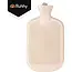 Ruhhy Warmwaterkruik 2 l beige met grijze pluche hoes, schroefdop en geschikt voor warm-koud gebruik