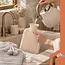 Ruhhy Warmwaterkruik 2 l beige met grijze pluche hoes, schroefdop en geschikt voor warm-koud gebruik